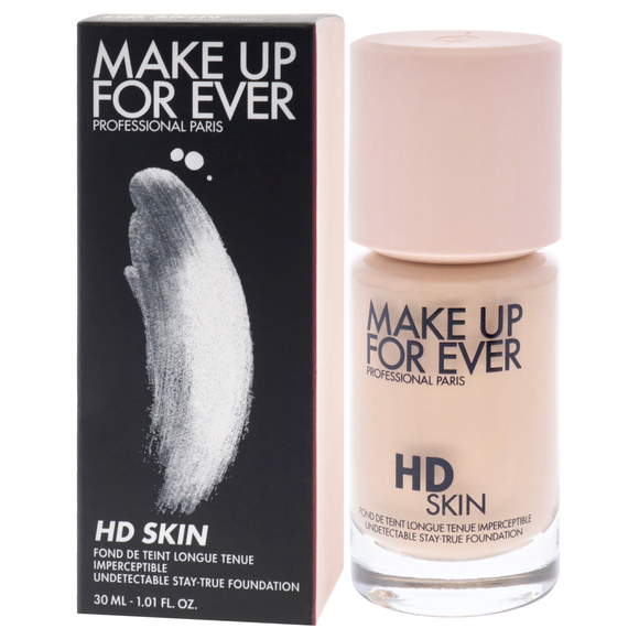 HD Skin Undetectable Stay-True Foundation - 1N10 Ivory Make Up For Ever 1.01 oz - Picture 3 of 5